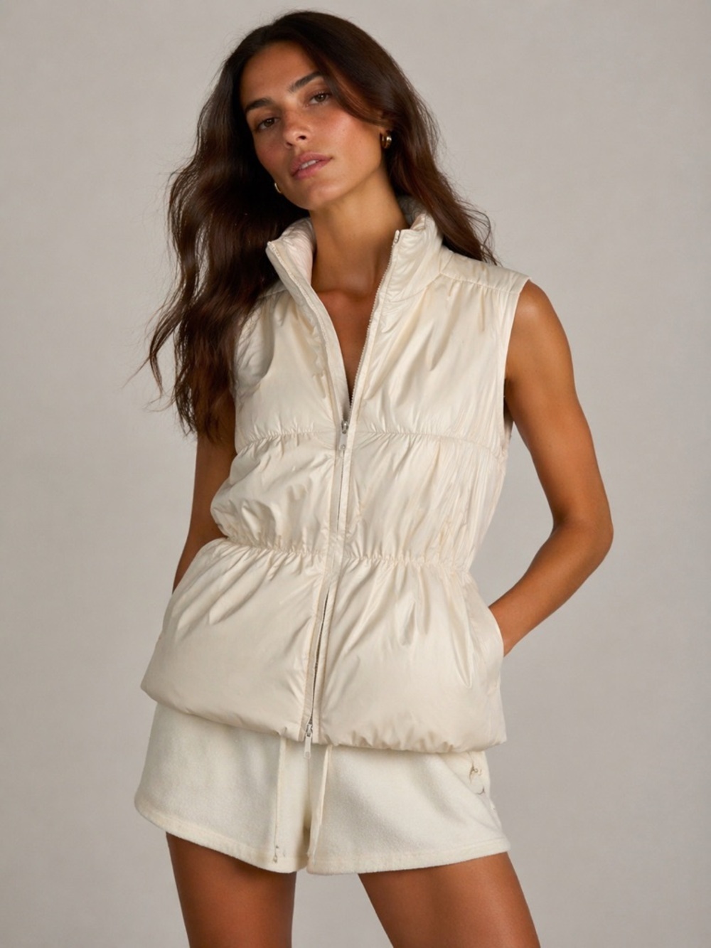 Lafayette 148 New York Cream Outerwear size P